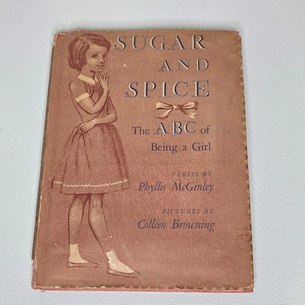 Vintsge 1960 Franklin Watts Sugar and Spice ABC of Being a Girl Hardback Book